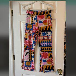 Nooworks Lisa Congdon Kick Flare Pants size S EUC